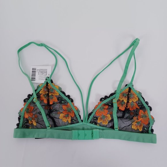 "OU" ~ Out from Under ~ "Botanical" Embroidered Bralette ~ NWT - Picture 4 of 8